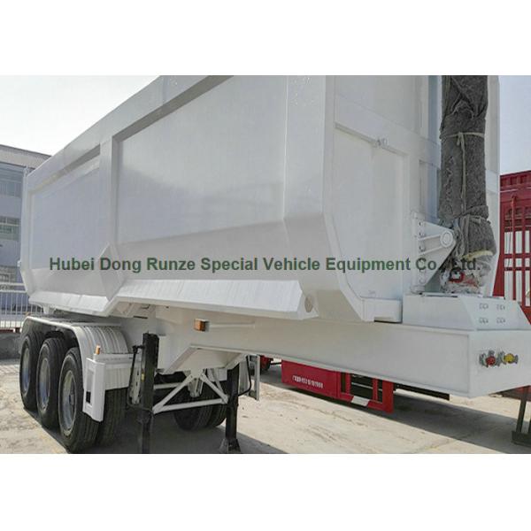 Heavy Duty Dumper Semi Trailer Truck for 3 Axles U shape Hydraulic dump Tipper Trailer 45 - 50 Ton