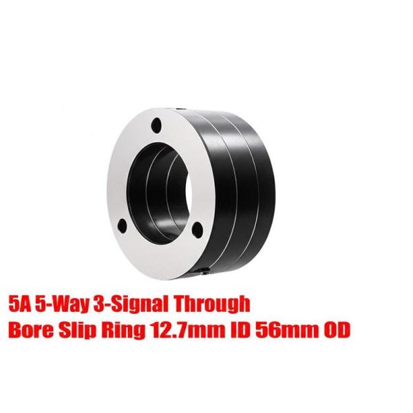 Anillo Colector de Paso Pasante de 5 Vías y 3 Señales de 5A, Diámetro Interior de 12.7mm, Diámetro Exterior de 56mm