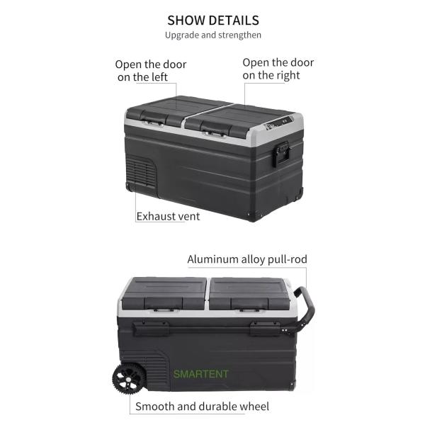 75L 937x535x465mm На открытом воздухе холодильник Box Cooler Box изготовленный на заказ портативный компактный автомобильный морозильник