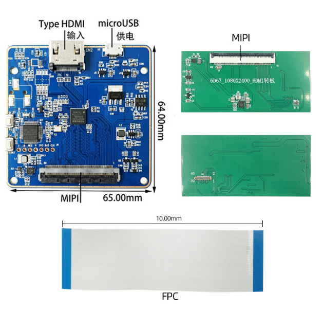 6.67 Inch Bendable Transparent Oled Display Module Amoled Touch Screen 2400x1080 FHD SJ067FHD1-000