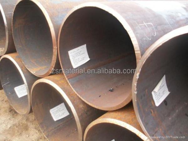 Pipe en acier au carbone ASTM A53 A36 de la série 40 à forte demande soudée en noir et certifiée ISO9001