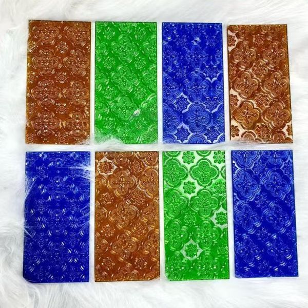 5mm Ultra-Clear Pattern Glass | Begonia, Diamond & Changhong Designs for Bathroom