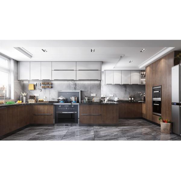 High Space Typical Shaker Door Flat Pack Kitchen Island Storage Cabinet With Overhang Island
