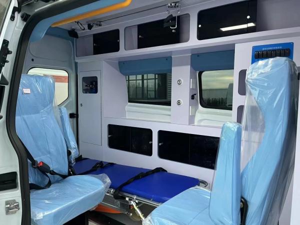 Distância entre o eixo dianteira e traseira móvel do carro 3610mm da ambulância da emergência do recipiente do hospital