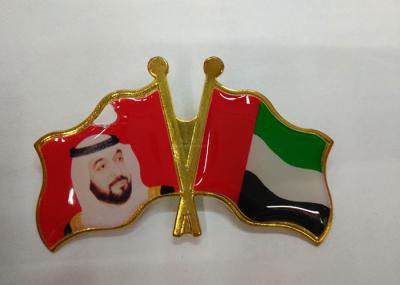 Pinos de bronze da lapela do Breastpin/esmalte da bandeira dos estados árabes do estilo moderno do resumo