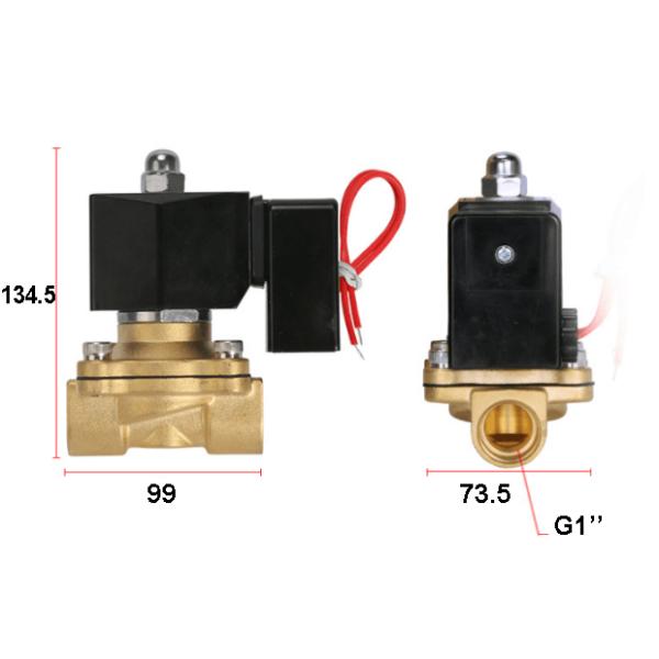2/2 клапан воды соленоида пути 2В250-25 латунный 24 вольта 110 вольт 220Вольт