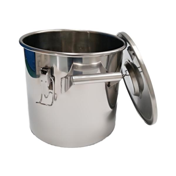 Powders Stored Safely In 12L Stainless Steel Round Drum With Sealing Ring And Airtight Lid