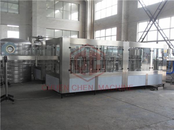 4 In 1 Combi Plastic Bottle Filling Machine Hot Juice Capping Labeling Packing