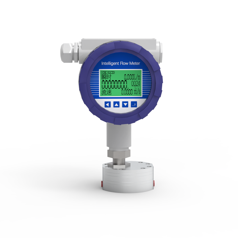 Digital Flow Meter Providing Flow Data with Compact Design Low Pressure Drop and Multiple Output Signals for Industrial