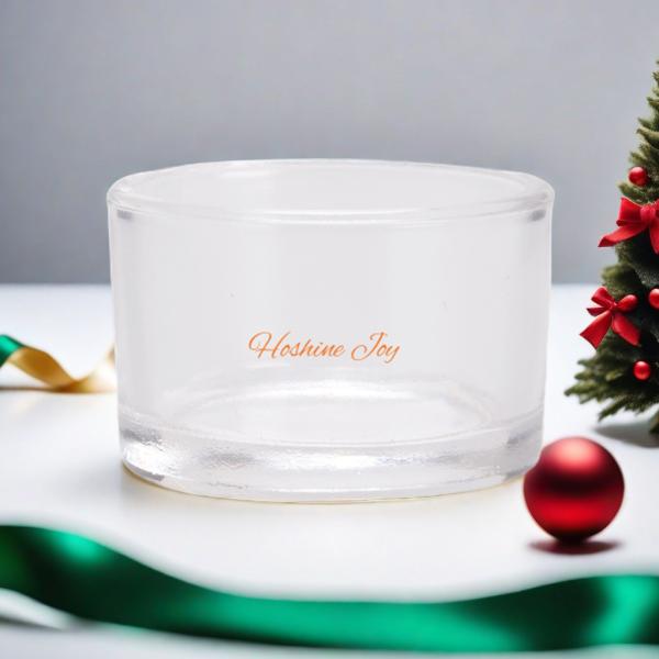 1 polegada de vidro pequeno Votive Candlestick Tealight 40ML Transparente