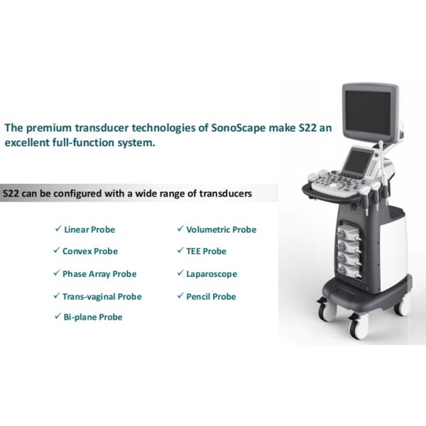 Stock SonoScape S22 ultra 5G Ultrasound Machine, Wireless Ultrasound for Veterinary Ultrasound Diagnosis