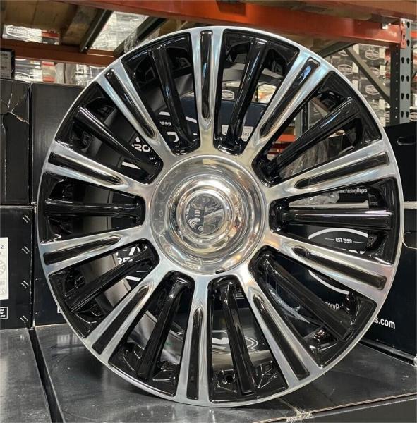 2022 Escalade Platinum Black Polished Wheels Rims Fits 22 For Suburban 6x139.7