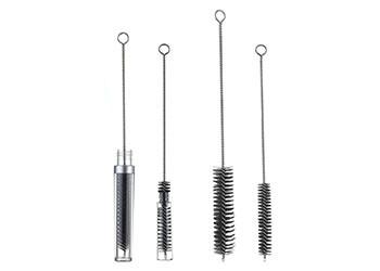 Narrow Containers Tube Cleaning Brush Small Size Soft Nylon Bristles