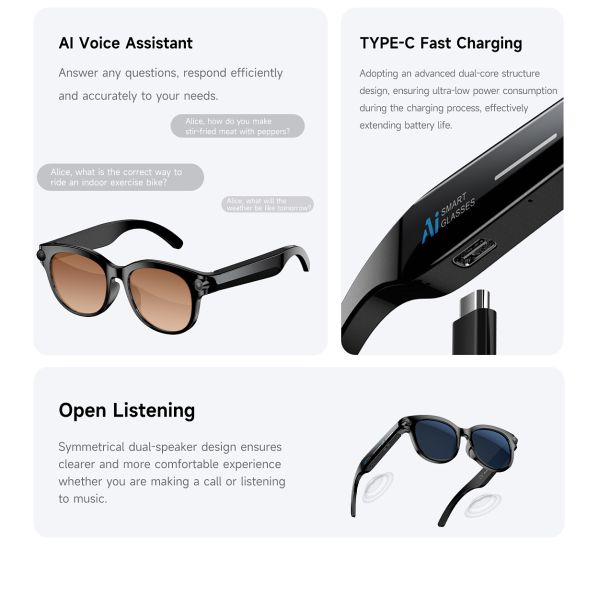 M89 AR AI Smart Glasses 1080P Dual Camera Magnetic Charging 2MP Video WiFi Transfer Metaverse Translation Gesture Control IP67