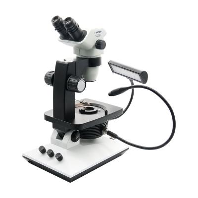 O microscópio o mais atrasado dos joalheiro do sistema de iluminação com ampliação de 10X - 67.5X