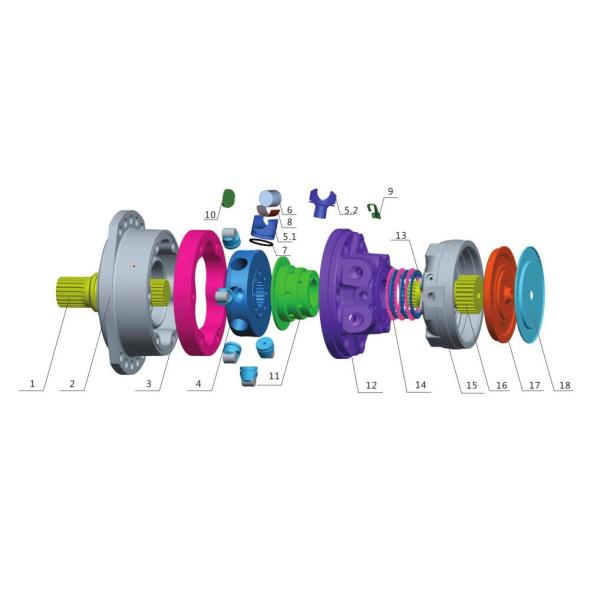 Poclain MS02 MSE02 Hydraulic Radial Motors Parts/Replacement parts/Repair kits Made in China