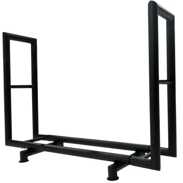 Storage 4ft Steel Firewood Log Holder , Outdoor Fireplace Wood Holder