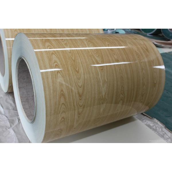 PVDF 滑らかな木材 穀物 鋼コイル 壁面用アルミコイル 滴り縁
