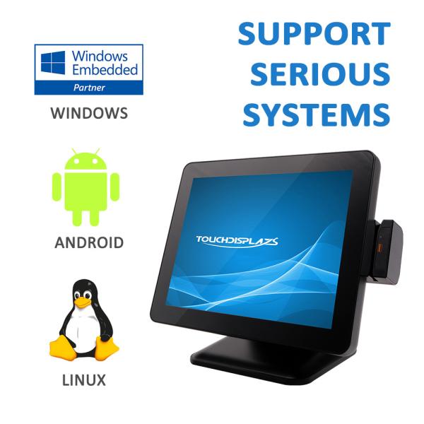 TFT LCD 15 Inch 10 Points Touch Screen POS Terminal Bezel Free