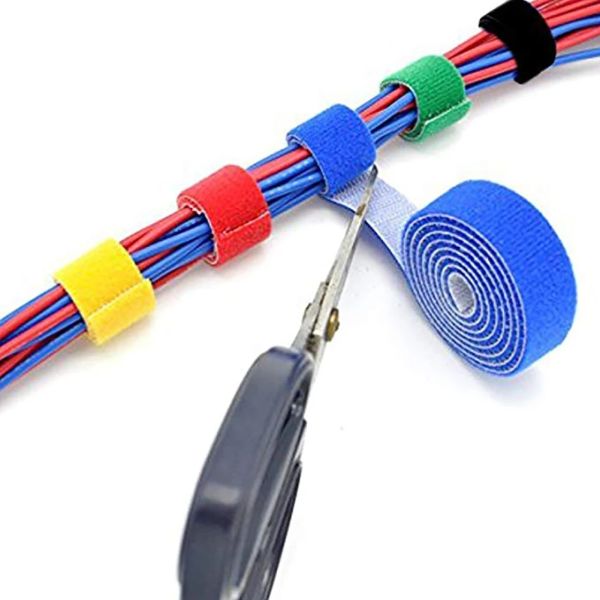 16mm*25m Double Sided Velcro Tape Reusable 2000 Times Hook and Loop Nylon Fastener Tape
