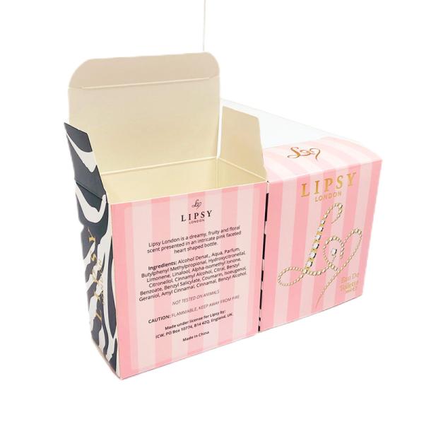 FSC Paper Packing Box , Foldable Packaging Box Gold Foil Stamping Glossy PP lamination