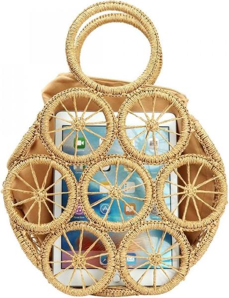 WOMENS LARGE STRAW BAGS BEACH TOTE BAG HANDWOVEN HOBO BAG SUMMER BEACH BAG STRAW HANDBAG