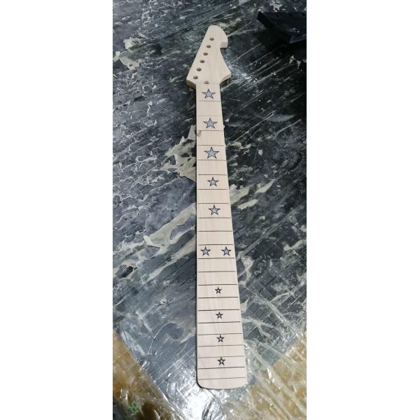 Custom Grand Paddle Guitar Headstock Unfinished Roasted Maple ST Guitar Neck Electric Acoustic Guitar Accept Kinds OEM