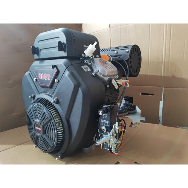 Бизнес-мотор OHV Двухцилиндровый бензиновый двигатель с электрическим стартером