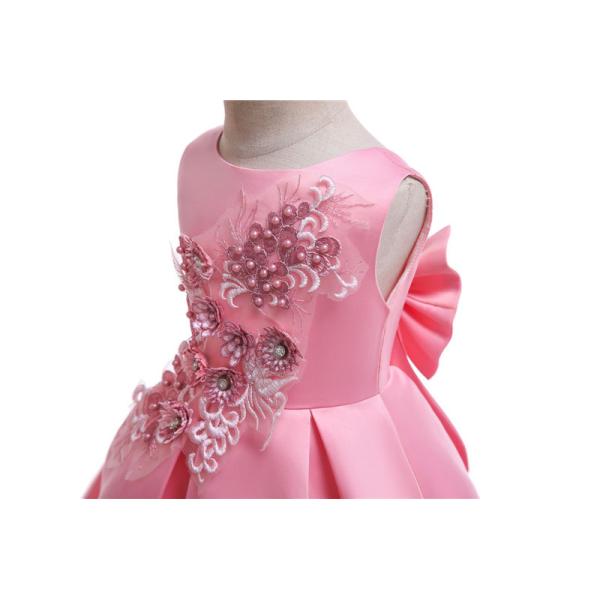 Blue Princess Dress Vestidos Niñas Robe Noel Vestidos De Niñas o-Neck Girls Dresses Kids Flower Dress Princess Costume