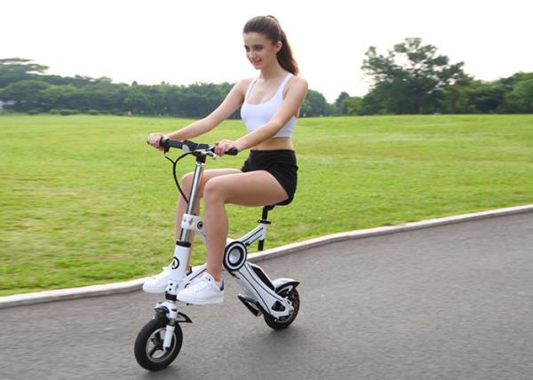 Lithium Battery 36V Two Wheel Electric Bike , Foldable Electric Bikes For Adults