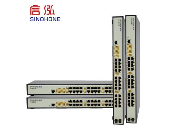 Gigabit Monitoring Fiber Optic Network Switch 30 W POE Power STP Protocol