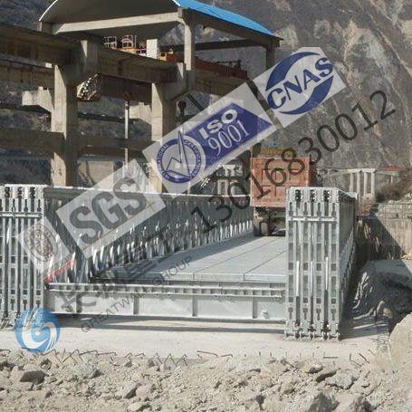 ISO Bailey Truss Bridge For Load Designs Of HS-15 , HS-20 , HS-25 , HL-93 , Pedrail-50