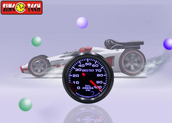 Cores do jogo 7 do sensor do calibre de pressão do óleo do mercado de acessórios da unidade da libra por polegada quadrada ajustáveis para carros de competência