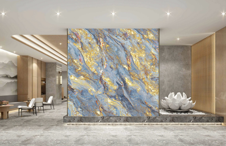 High End 3D Printed Feature Wall Panel Flame Retardant Hotel Lobby
