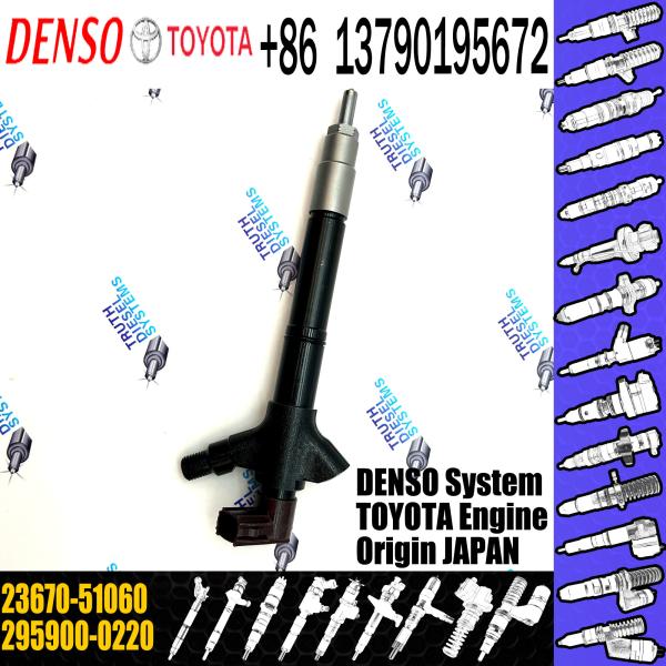 New Piezo Fuel Injector 295900-0300 295900-0220 2367051060 23670-51060 for TOYOTA 23670-59045