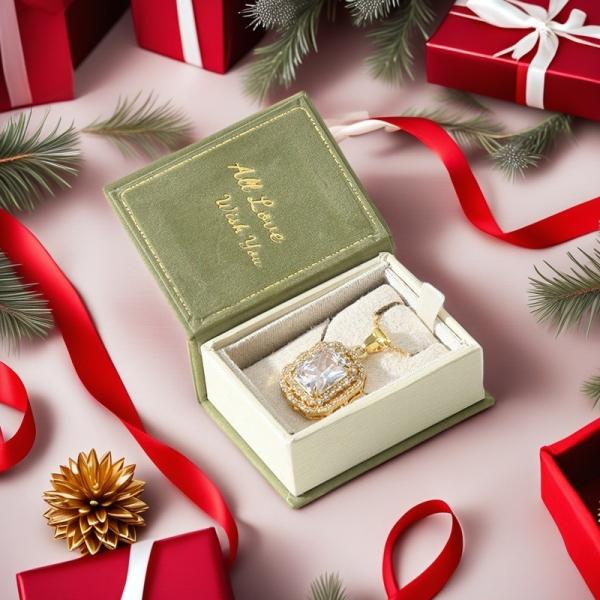 Rigid Gift Box Vintage Flip Top Book Shaped Jewelry Box Multi Functional Case For Rings Necklaces