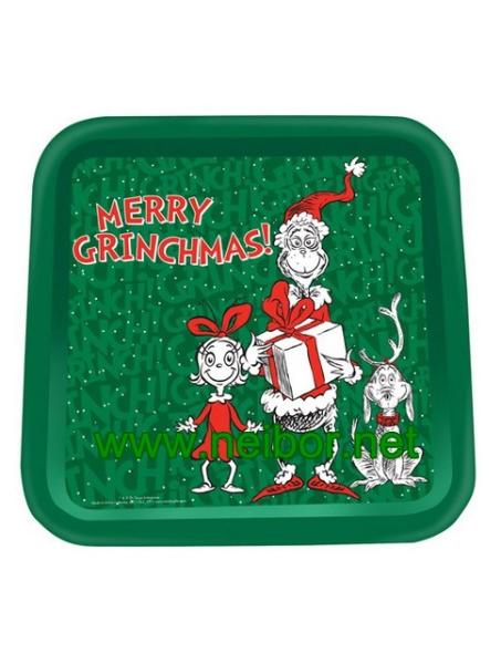 square tin tray christmas tin trays promotional metal tin serving trays