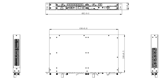 решения полного обслуживания FTTH 10G I-PON 482*240*44mm
