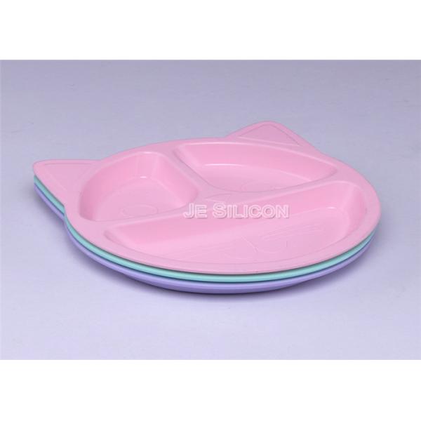 Soft Silicone Baby Products , Food Grade Silicone Feeding Plate Odorless