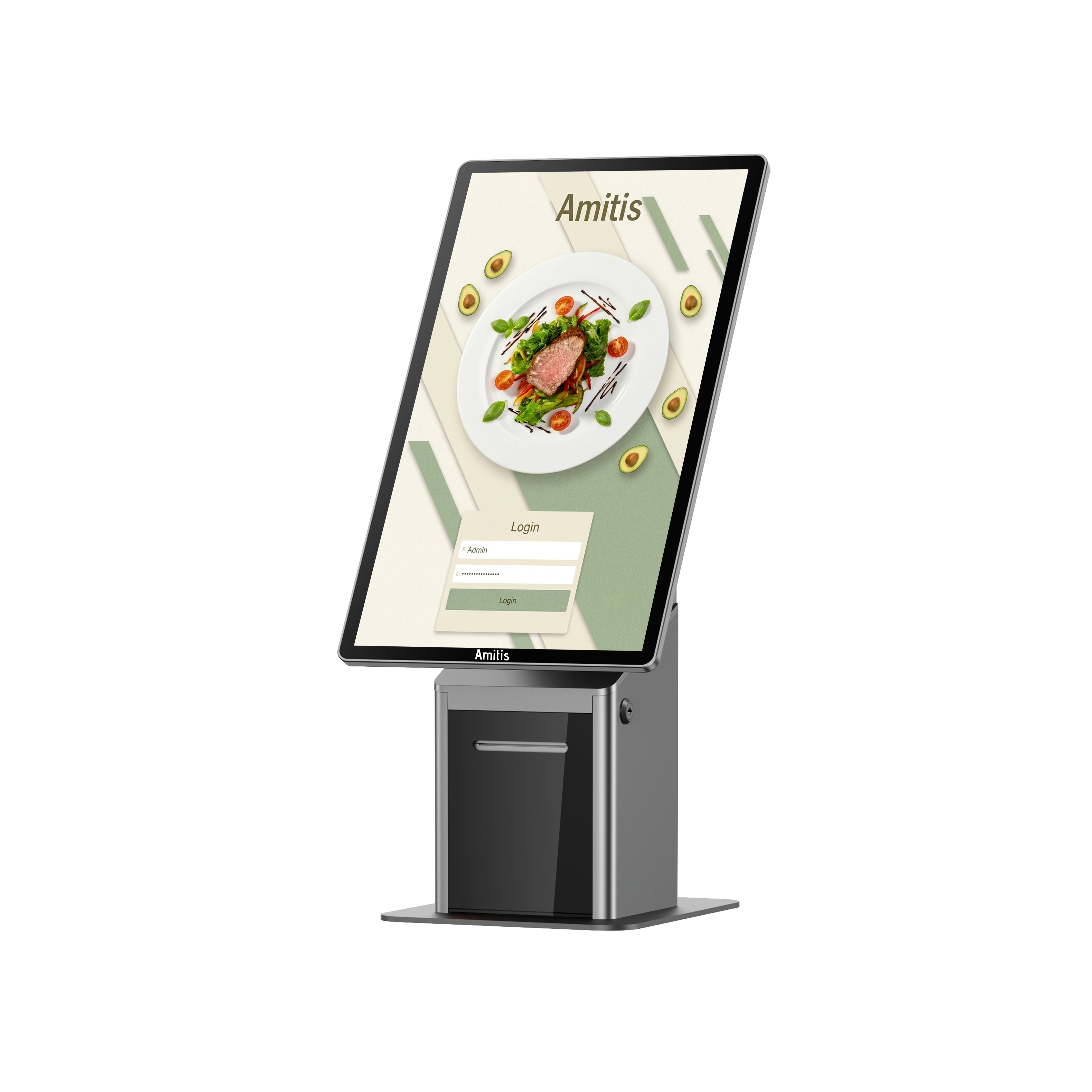 Android 14 Compact Desktop Self Service Kiosk For Upgrading Traditional Counter