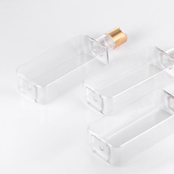 Пластиковая бутылка Squeezable безвоздушное 300ml крышки диска с завинчивой пробкой золота