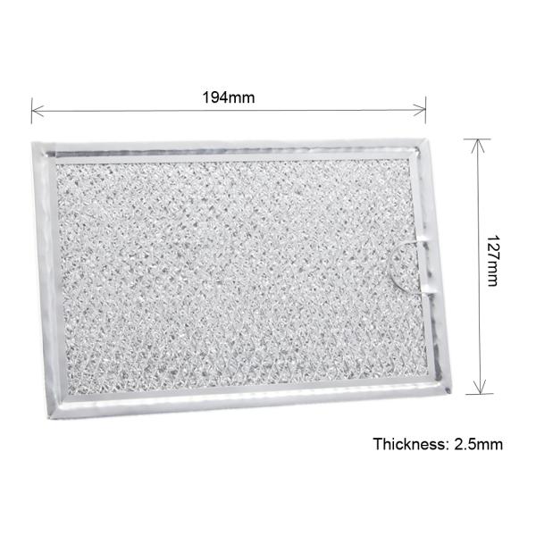 Washable Aluminum Mesh Microwave Grease Filter with Temperature Control and Customizable Size for Range Hoods