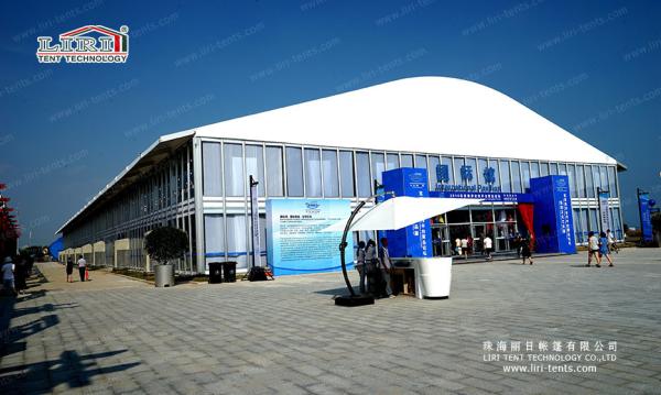 Roof 1500 Seater Church Large Event Tents with ABS Walling and Glass Plane