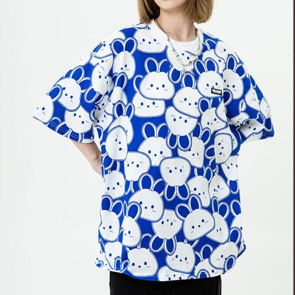 Vêtements de rue unisexe sur mesure 100% coton graphique sur écran imprimé T-shirt