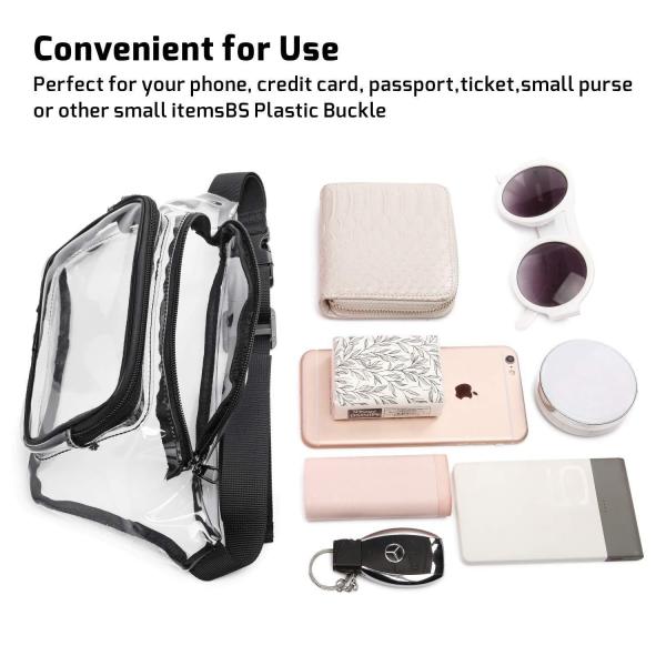 Custom Outdoor Water Proof PVC Clear Fanny Pack OEM/ODM Perfect for Men and Women on the Go