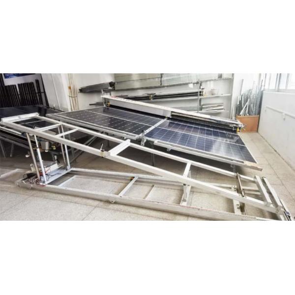 Интеллектуальный очиститель солнечных панелей железнодорожного типа для установки на плоской крыше