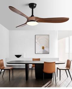 110V 220V Ventilateurs de plafond modernes avec lumières LED