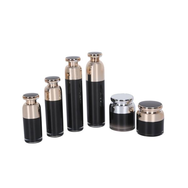 Бутылка лосьона Широк-шеи 15/30/50/100ml безвоздушные и опарник сливк 30/50g Skincare установили акриловый набор косметики сыворотки стороны