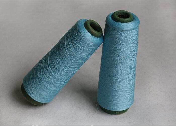 100% Dyed Gassed And Mercerized Pure Cotton Yarn 50S 60S For Sewing , Ring Spun