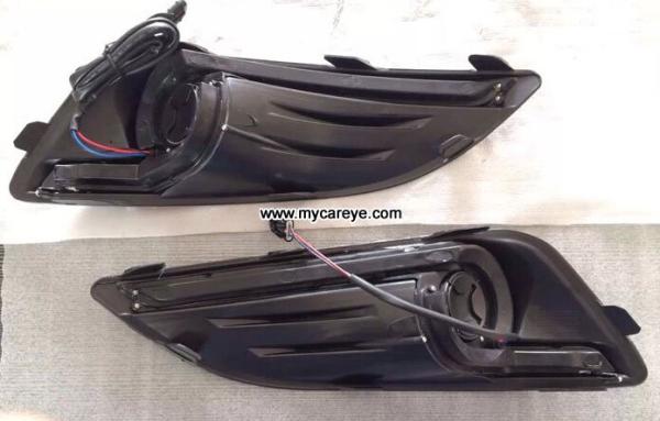 Ford Fiesta DRL LED daylight driving Lights guide turn signal for cars